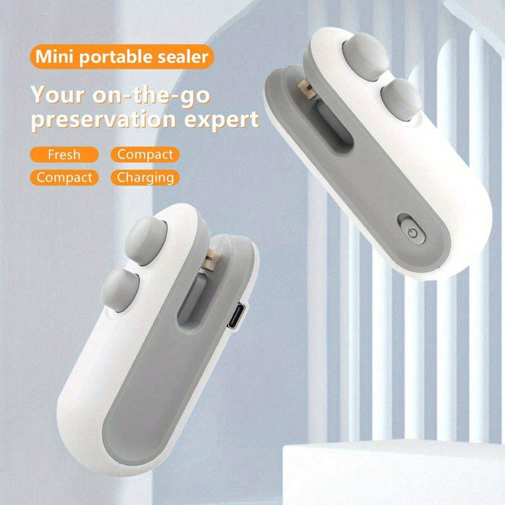 Mini Bag Sealer Rechargeable Bag Sealer 2 in 1 Bag Sealer Heat Seal with Cutter