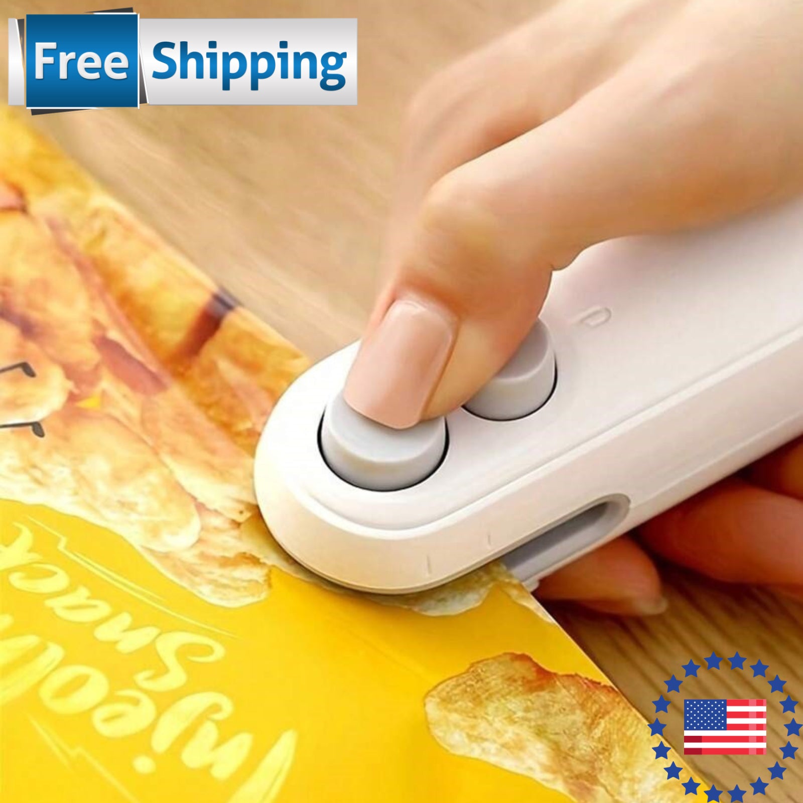 Mini Bag Sealer Rechargeable Bag Sealer 2 in 1 Bag Sealer Heat Seal with Cutter